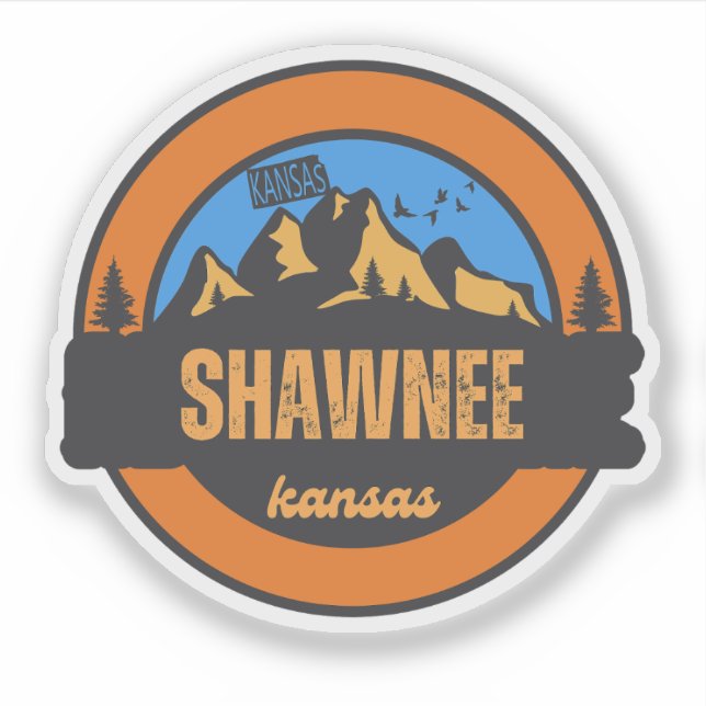 Shawnee, Kansas Sticker (Front)