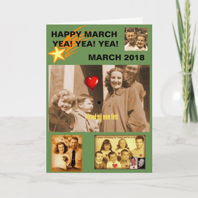 Shawnee Mama, happy March Card (Front)