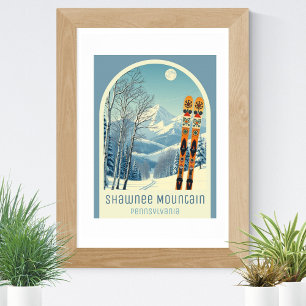 Shawnee Mountain Pennsylvania ski resort  Poster