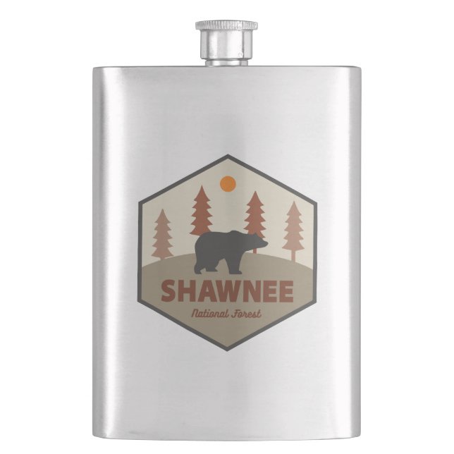 Shawnee National Forest Bear Flask (Front)