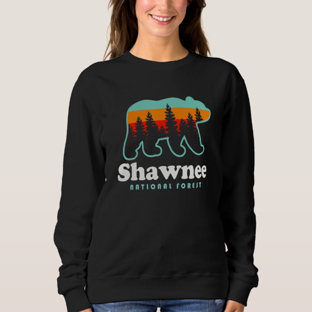 Shawnee National Forest Camping Waterfalls Illinoi Sweatshirt (Front)