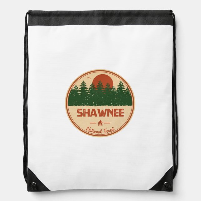 Shawnee National Forest Drawstring Bag (Front)