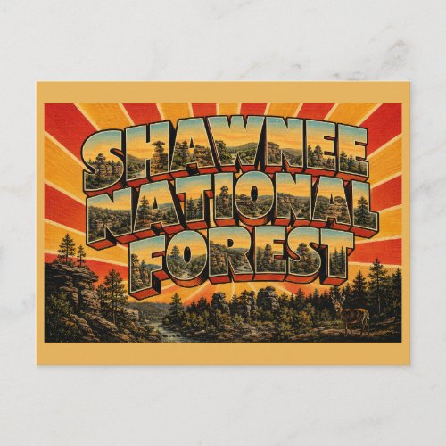 Shawnee National Forest Illinois Sandstone Canyons Postcard