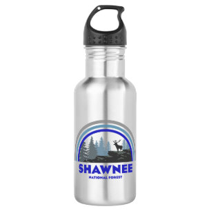 Shawnee National Forest Rainbow Deer Stainless Steel Water Bottle