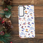 Shawnee Peak Poconos Maine Ski Snowboard Pattern Samsung Galaxy S21 Case<br><div class="desc">A funny winter skiing seamless pattern for the ski resort Shawnee Mountain or Pleasant Mountain in Bridgton,  Poconos Mountains,  Maine,  United States,  North America.  Perfect gift idea for winter sports lovers: ski,  snowboard,  freestyle,  ski jump,  cross-country skiing.</div>