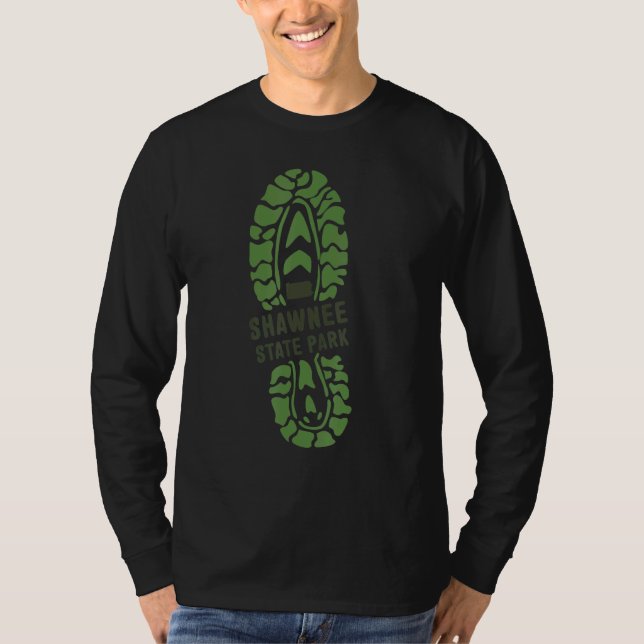 Shawnee State Park Pennsylvania Pa Hiking Boot T-Shirt (Front)