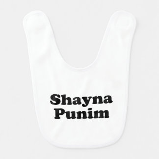 Shayna Punim Yiddish Baby Bib