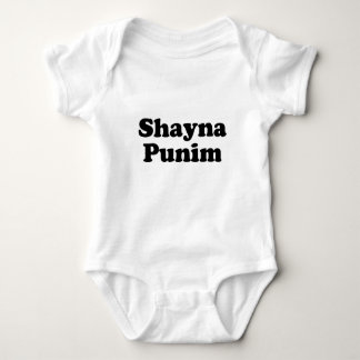 Shayna Punim Yiddish T-Shirt Baby Bodysuit
