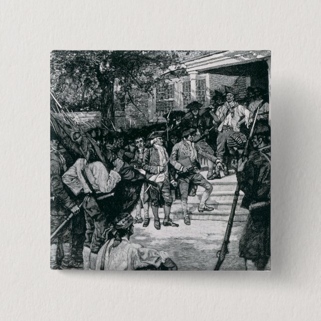 Shays's Mob in Possession of a Courthouse Pinback Button (Front)