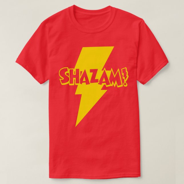 SHAZAM 1 Color Gold T-Shirt (Design Front)
