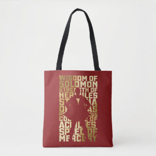SHAZAM! Abilities Golden Typography Graphic Tote Bag