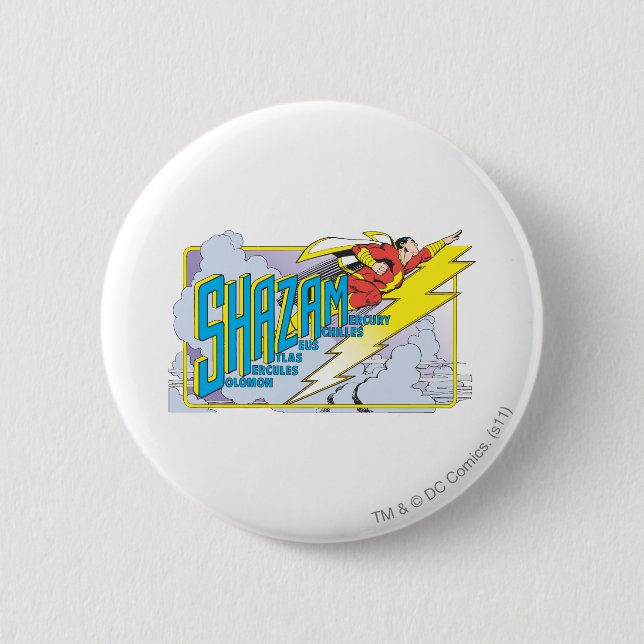 Shazam Acronym 2 Pinback Button (Front)