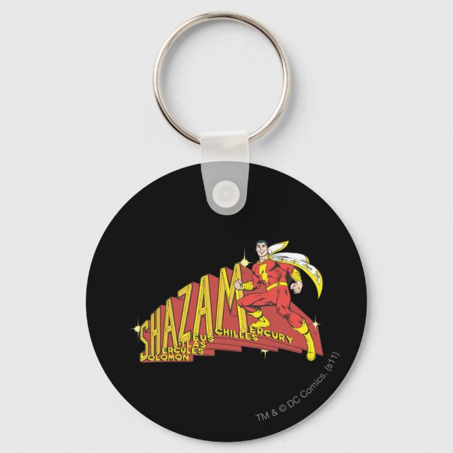 Shazam Acronym Keychain (Front)