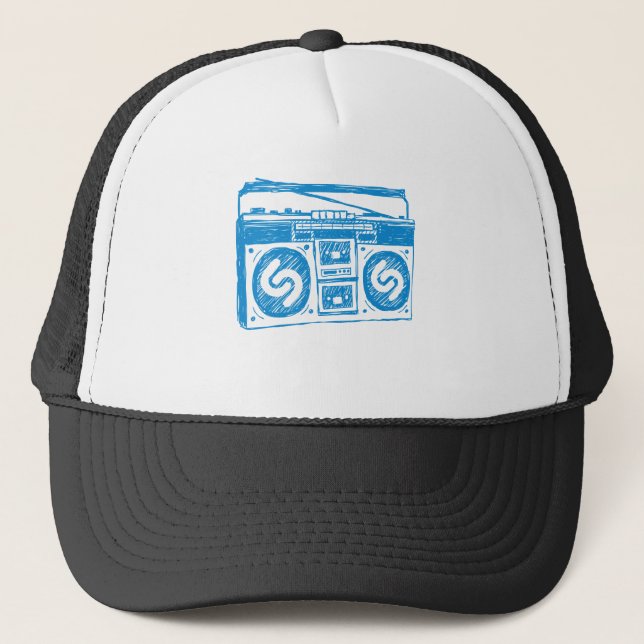 Shazam Boombox Trucker Hat (Front)