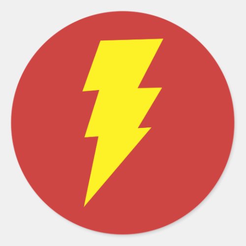 Shazam Classic Round Sticker