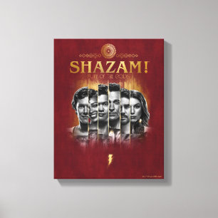 SHAZAM! Fury of the Gods Character Photo Bars Canvas Print