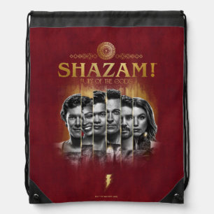 SHAZAM! Fury of the Gods   Character Photo Bars Drawstring Bag