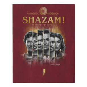 SHAZAM! Fury of the Gods Character Photo Bars Faux Canvas Print