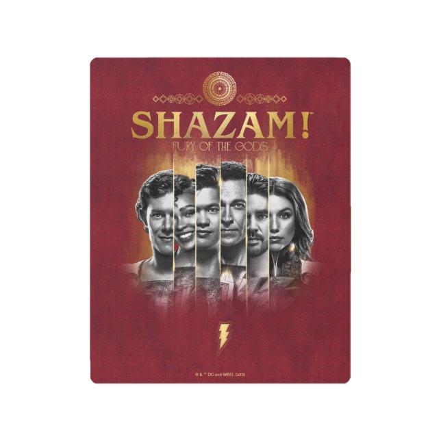 SHAZAM! Fury of the Gods | Character Photo Bars Metal Print (Front)