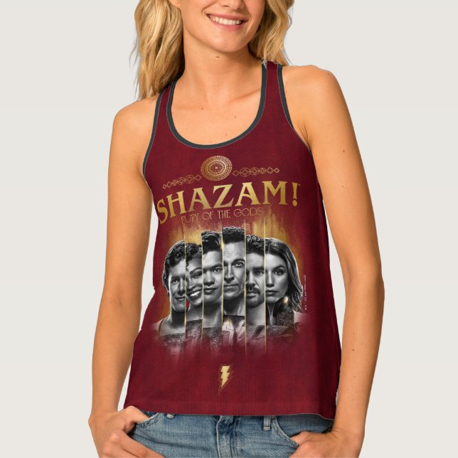 SHAZAM! Fury of the Gods | Character Photo Bars Tank Top (Front)