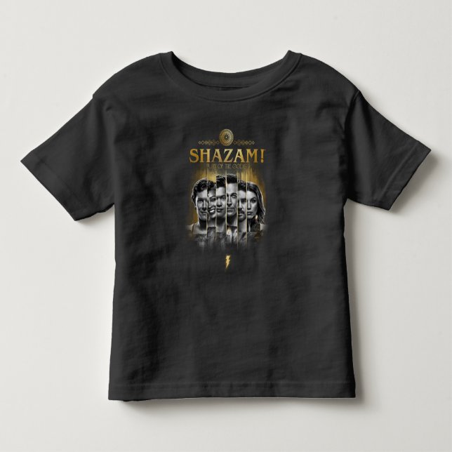 SHAZAM! Fury of the Gods | Character Photo Bars Toddler T-shirt (Front)