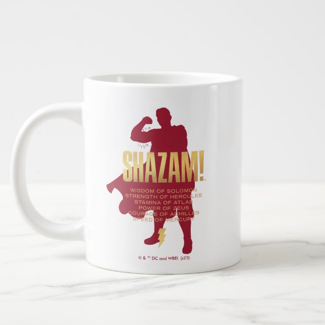 SHAZAM! Fury of the Gods | Flexing Silhouette Giant Coffee Mug (Left)