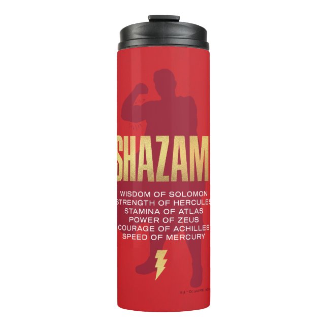 SHAZAM! Fury of the Gods | Flexing Silhouette Thermal Tumbler (Front)