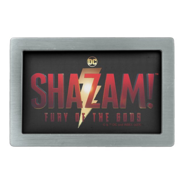 SHAZAM! Fury of the Gods | Fury of the Gods Logo Belt Buckle (Front)