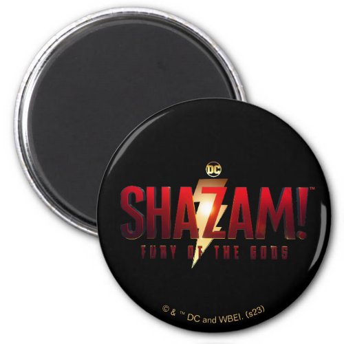 SHAZAM Fury of the Gods  Fury of the Gods Logo Magnet
