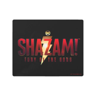 SHAZAM! Fury of the Gods | Fury of the Gods Logo Metal Print