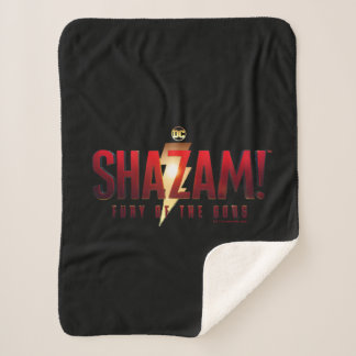 SHAZAM! Fury of the Gods | Fury of the Gods Logo Sherpa Blanket