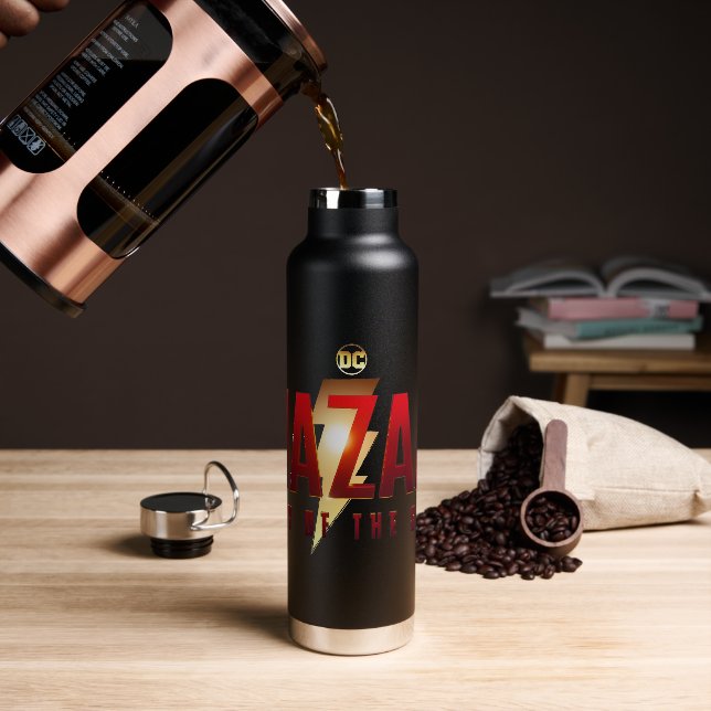SHAZAM! Fury of the Gods | Fury of the Gods Logo Water Bottle (Coffee)