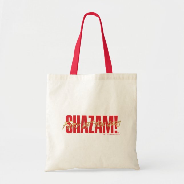 SHAZAM! Fury of the Gods | Golden Marker Logo Tote Bag (Front)