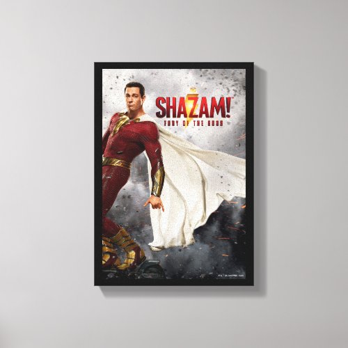 SHAZAM Fury of the Gods  Hang Loose Movie Poster Canvas Print