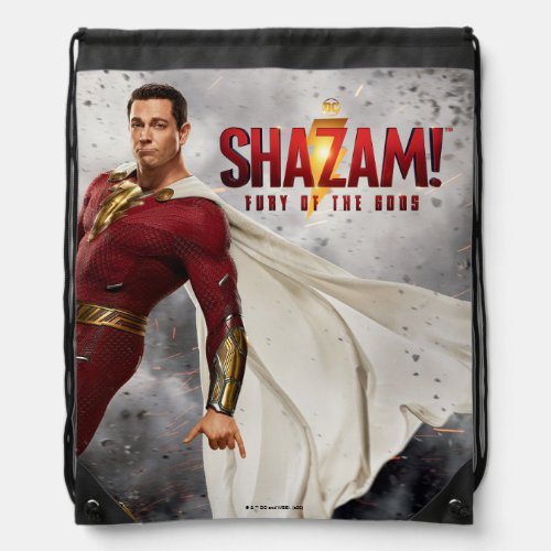 SHAZAM Fury of the Gods  Hang Loose Movie Poster Drawstring Bag