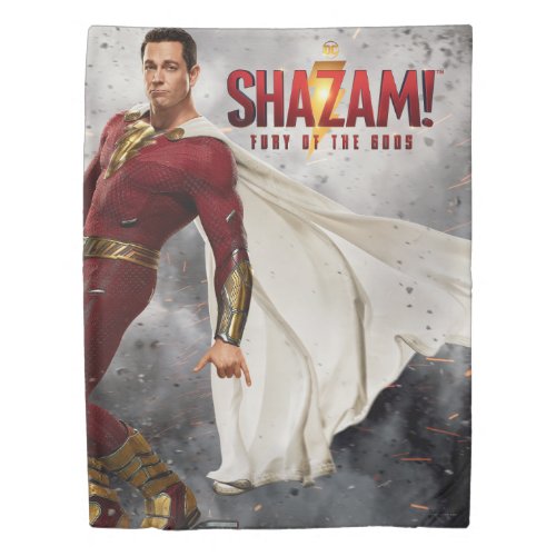 SHAZAM Fury of the Gods  Hang Loose Movie Poster Duvet Cover