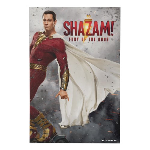SHAZAM Fury of the Gods  Hang Loose Movie Poster Faux Canvas Print
