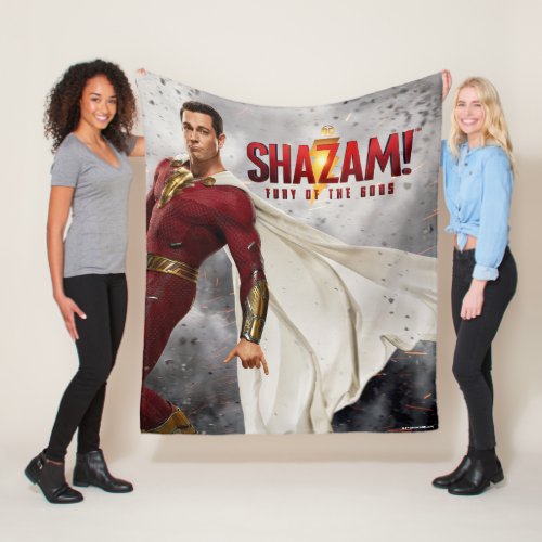SHAZAM Fury of the Gods  Hang Loose Movie Poster Fleece Blanket
