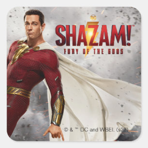 SHAZAM! Fury of the Gods Hang Loose Movie Poster Square Sticker