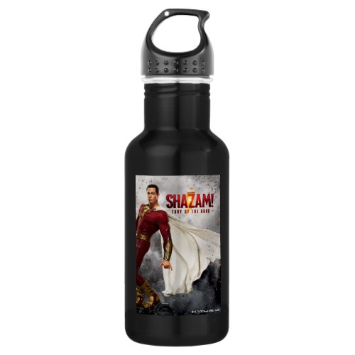 SHAZAM Fury of the Gods  Hang Loose Movie Poster Stainless Steel Water Bottle