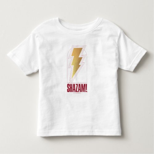 SHAZAM Fury of the Gods  Lightning Bolt Badge Toddler T_shirt