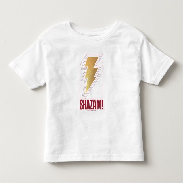 SHAZAM! Fury of the Gods | Lightning Bolt Badge Toddler T-shirt (Front)