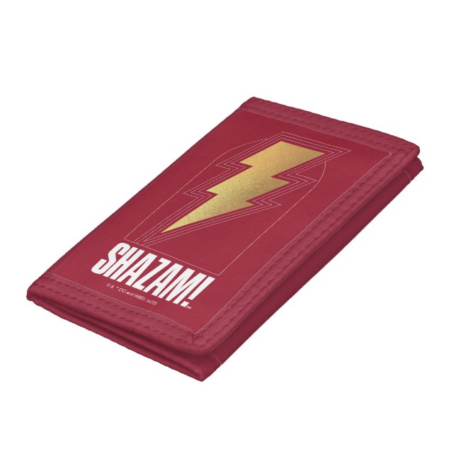 SHAZAM! Fury of the Gods | Lightning Bolt Badge Trifold Wallet (Bottom)