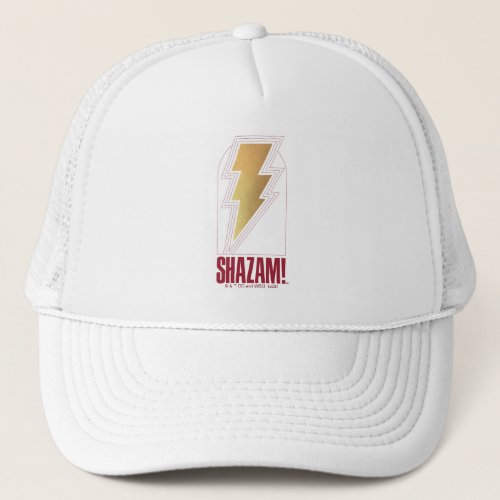 SHAZAM Fury of the Gods  Lightning Bolt Badge Trucker Hat