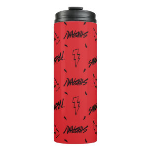 SHAZAM! Fury of the Gods Marker Doodle Pattern Thermal Tumbler