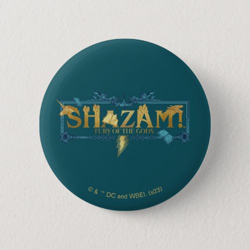 SHAZAM Fury of the Gods  Mythical Logo Button