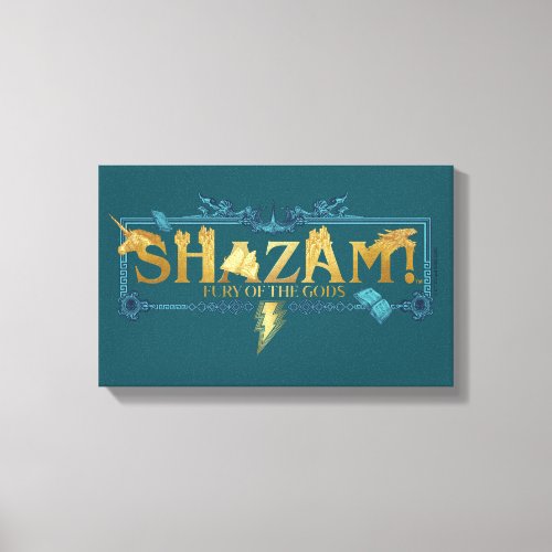 SHAZAM Fury of the Gods  Mythical Logo Canvas Print