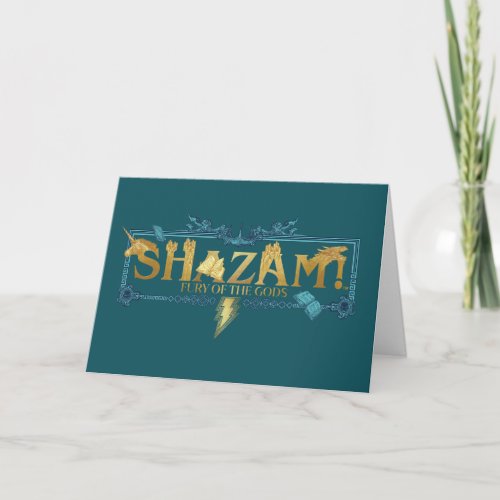 SHAZAM Fury of the Gods  Mythical Logo Card