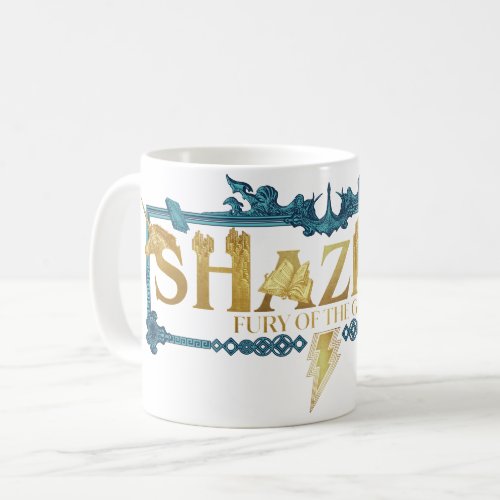 SHAZAM Fury of the Gods  Mythical Logo Coffee Mug