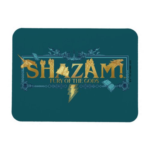 SHAZAM Fury of the Gods  Mythical Logo Magnet